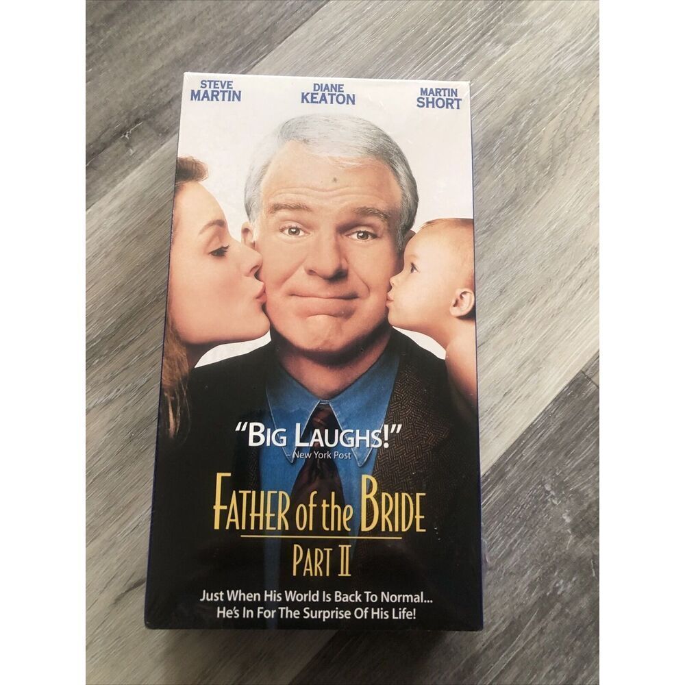 Father of the Bride Part II 1995 VHS VCR Movie Steve Martin Diane Keaton Martin